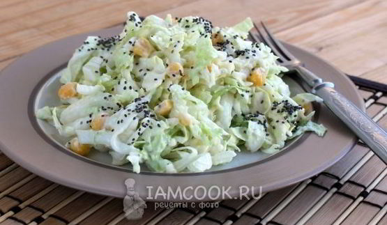 салат из пекинской капусты с сыром
