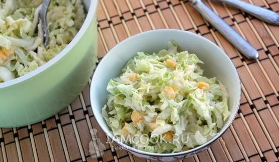 салат из пекинской капусты с сыром