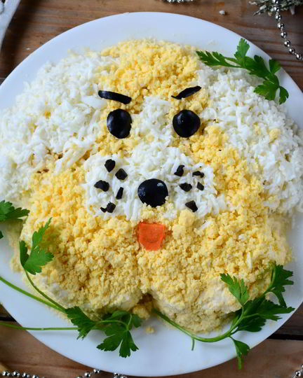 Рецепт мимозы на год собаки