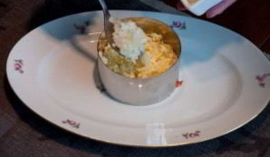 салат мимоза с крабовыми палочками