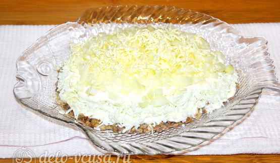 салат мимоза с сардиной