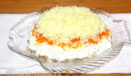 салат мимоза с сардиной