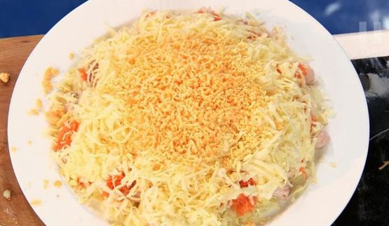 салат мимоза в новом стиле