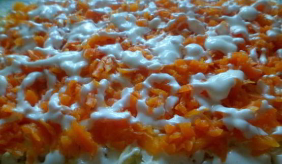 салат-рулет мимоза