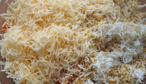 салатные шарики мимоза