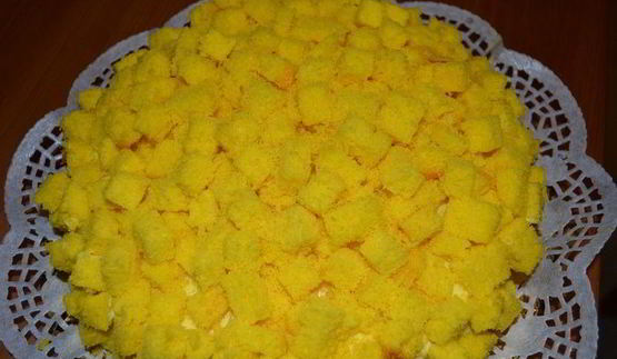 торт мимоза