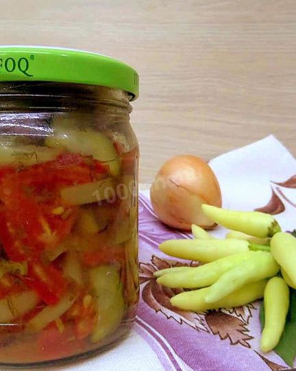 Рецепт салата пальчики оближешь из помидор и огурцов на зиму