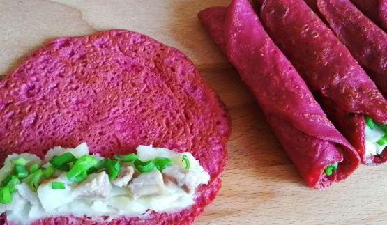 блинчики свекольные селедка под шубой