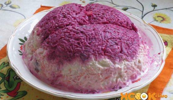 диетическая селедка под шубой