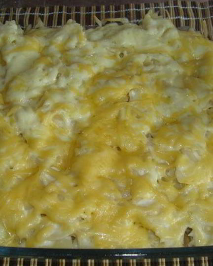 Рецепт грибов в сливочном соусе под шубой из фарфалле