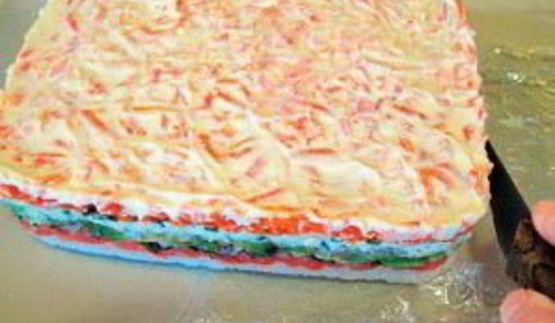 красная рыба под шубой салат