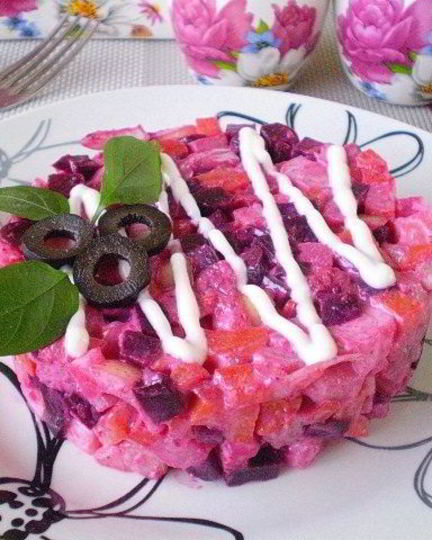 Рецепт ленивой селедки под шубой