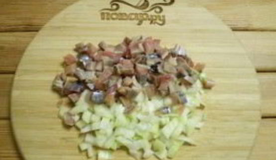 ленивая селедка под шубой