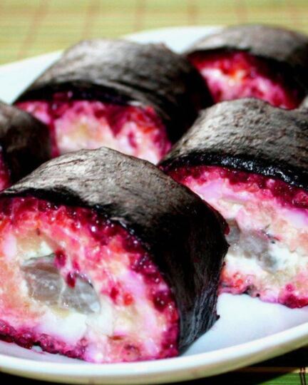 Рецепт роллов «сельдь под шубой»