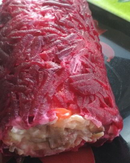 Рецепт рулета селедка под шубой