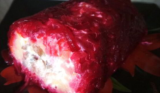 рулет селедка под шубой