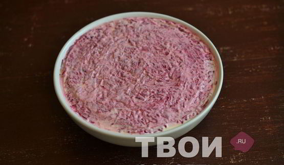 салат мясо под шубой