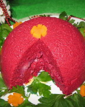 Салат-суфле Селедка под шубой