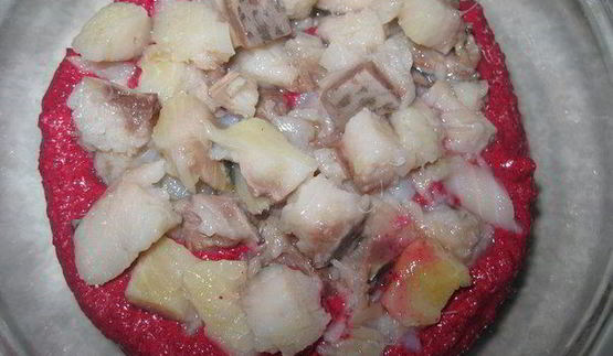 салат-суфле селедка под шубой