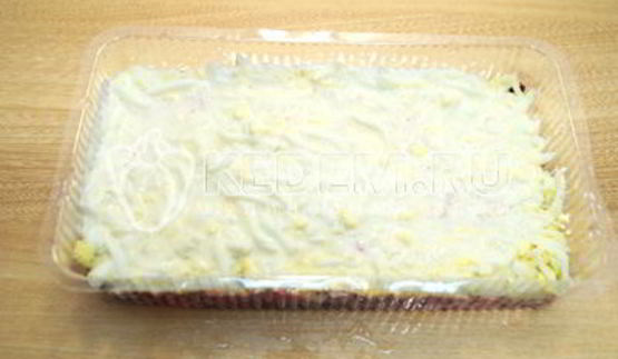 салат заливная селедка под шубой