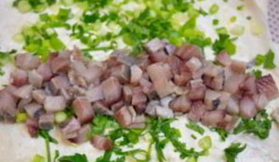 сельдь под шубой в лаваше