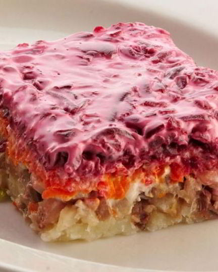 Рецепт селедки под шубой праздничная