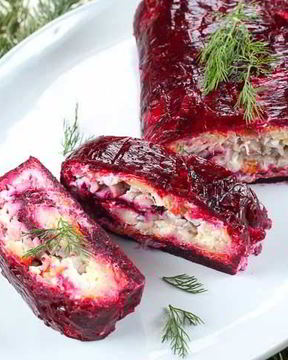 Селедка под шубой рулетом