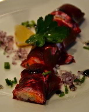 Селедка под шубой с горчичным соусом