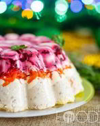 Селедка под шубой с желатином