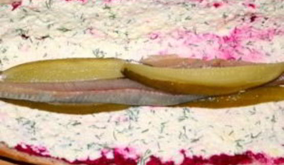 селедка под шубой в батоне