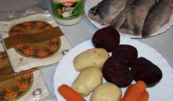 селедка под шубой в лаваше