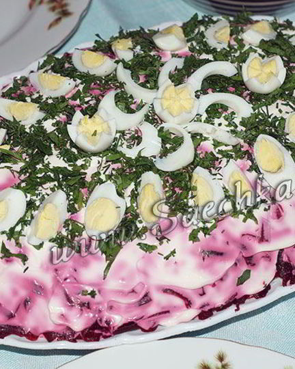 Рецепт слоёв салата селедка под шубой