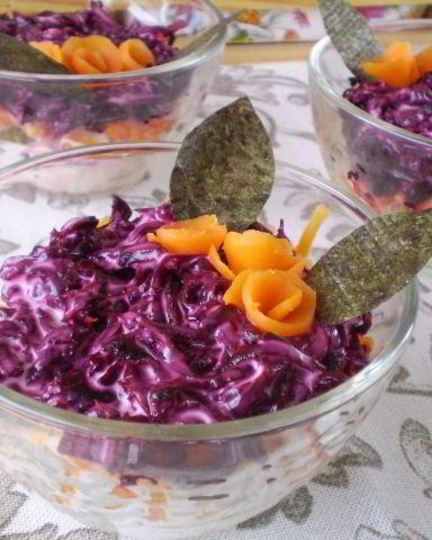 Рецепт вегетарианской селедки под шубой с нори