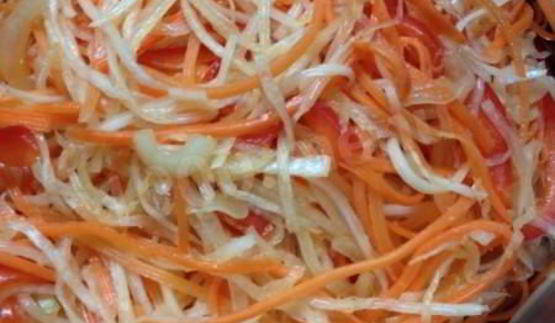 салат радужный из свежих овощей для раздельного питания