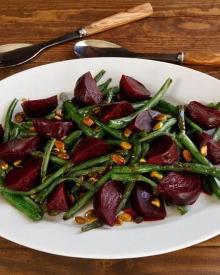 Рецепт салата с фасолью и свеклой