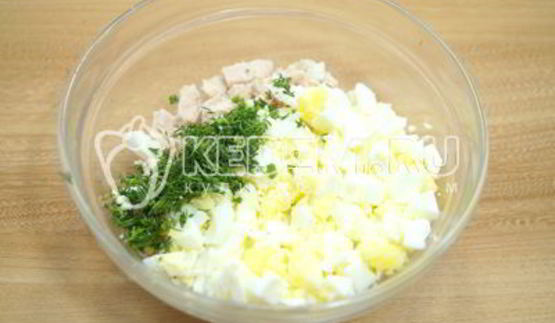 салат с курицей шарм