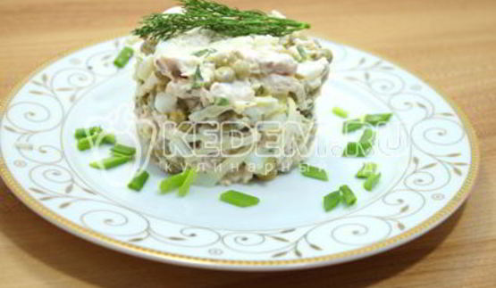 салат с курицей шарм
