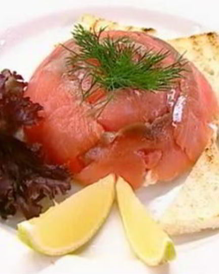 Рецепт салата с семгой