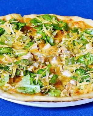 Пицца Цезарь в духовке на дрожжевом тесте