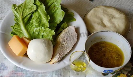 пицца цезарь в духовке на дрожжевом тесте