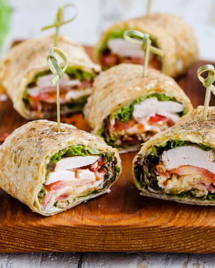 Рецепт роллов с салатом цезарь