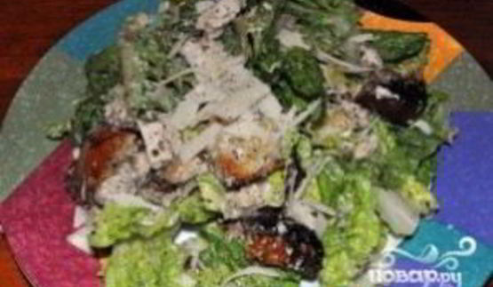 салат цезарь настоящий