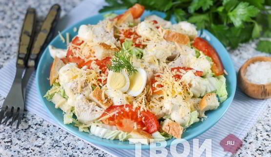 салат цезарь с пекинской капустой