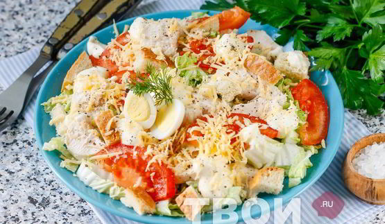 салат цезарь с пекинской капустой