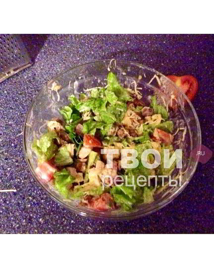 Рецепт салат цезарь
