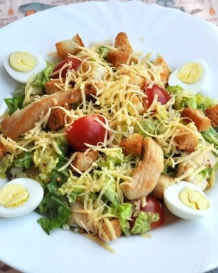 Рецепт цезаря с пекинской капустой