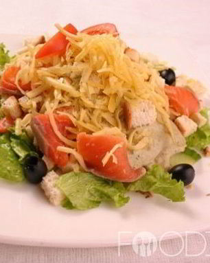 Цезарь с семгой