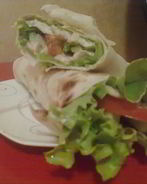 Салат в лаваше