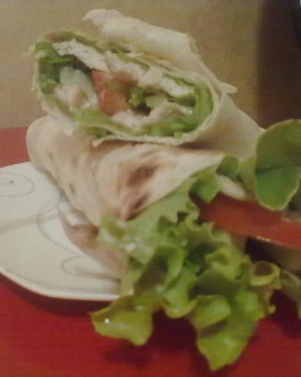 Рецепт салата в лаваше