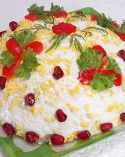 Рецепт слоеного салата с говядиной